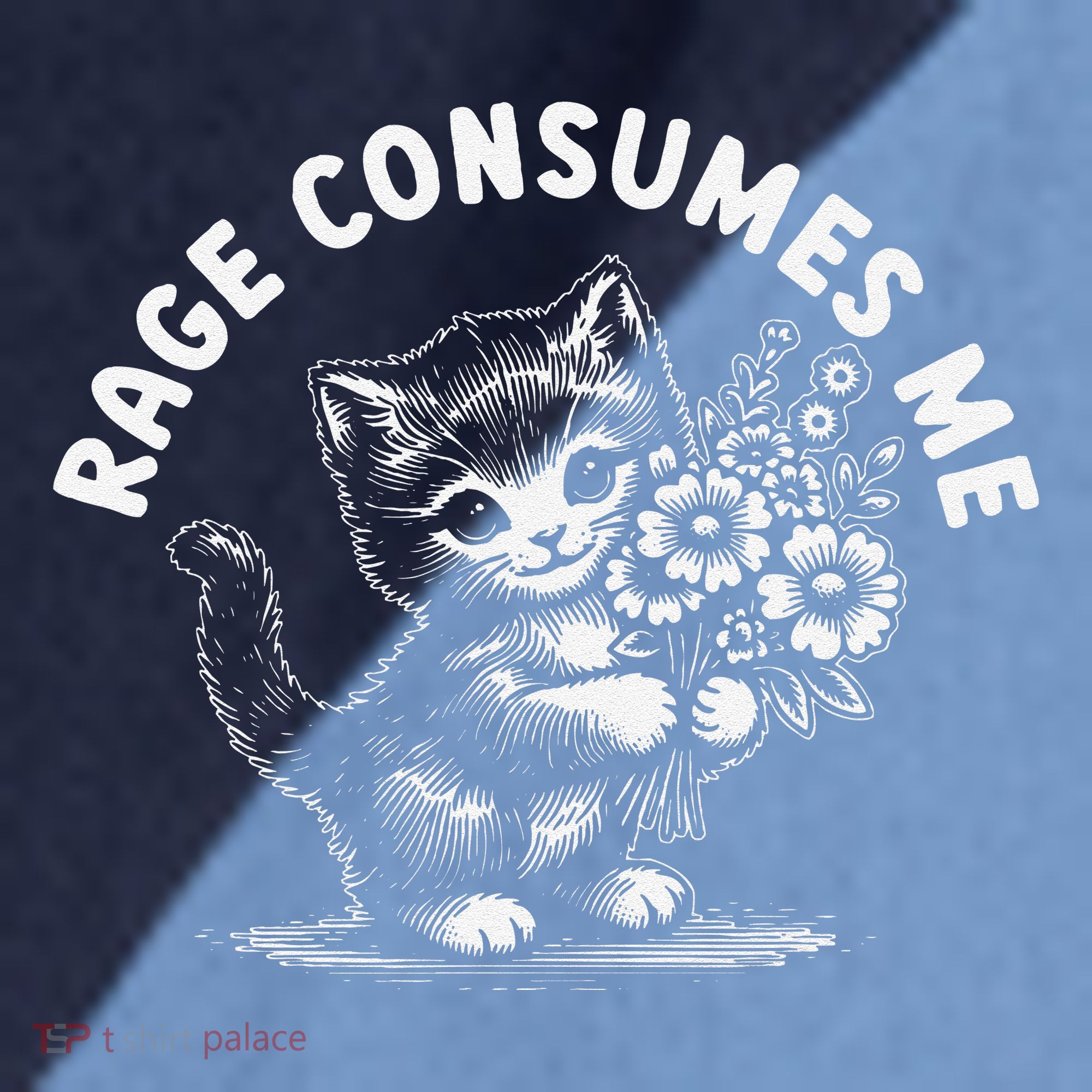 Rage Consumes Me Cat Funny Hilarious Kitten Meme Raglan Baseball Sleeve Shirt
