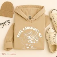 Rage Consumes Me Cat Funny Hilarious Kitten Meme Hoodie thumb 4