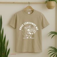 Rage Consumes Me Cat Funny Hilarious Kitten Meme T-Shirt thumb 2