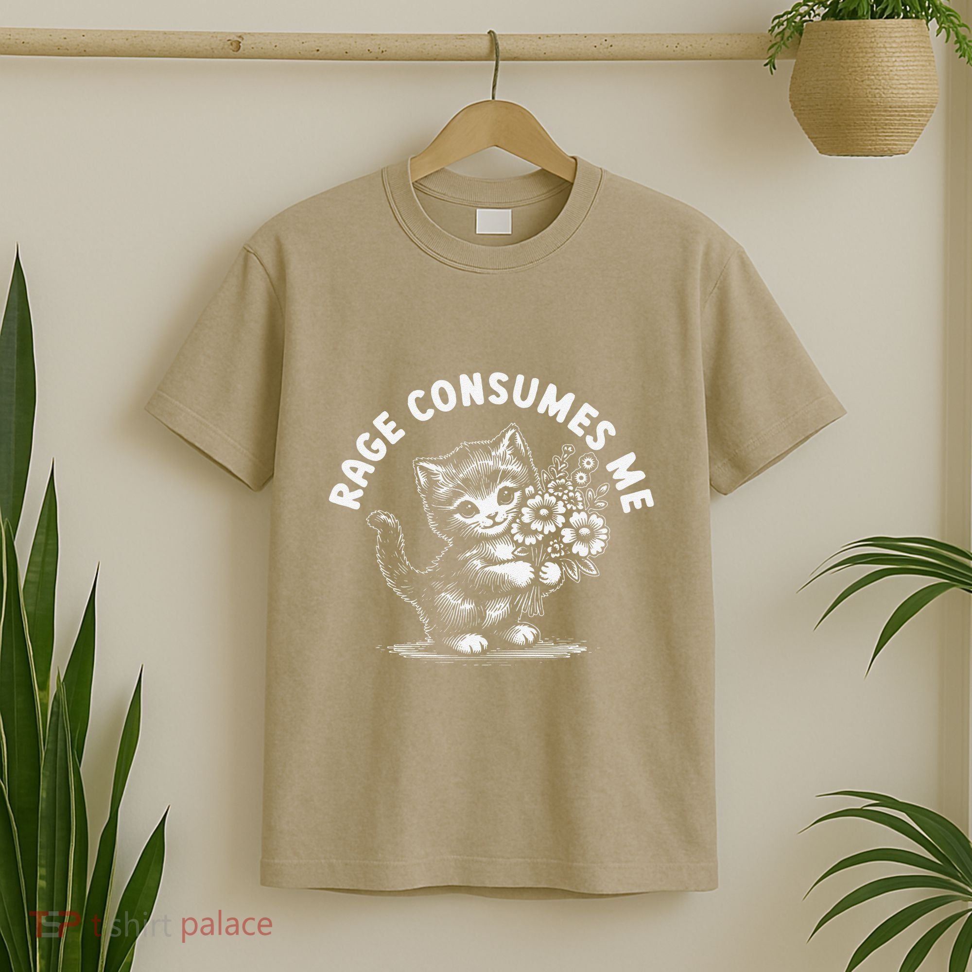 Rage Consumes Me Cat Funny Hilarious Kitten Meme T-Shirt
