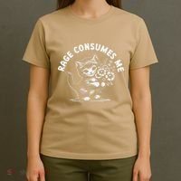 Rage Consumes Me Cat Funny Hilarious Kitten Meme T-Shirt thumb 4