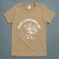 Rage Consumes Me Cat Funny Hilarious Kitten Meme T-Shirt thumb 5