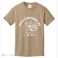 Rage Consumes Me Cat Funny Hilarious Kitten Meme Kids T-Shirt thumb 0