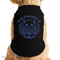 Rage Consumes Me Cat Flower Cute Kitty Cat Meme Funny Gift Doggie Tank thumb 0