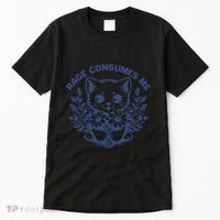Rage Consumes Me Cat Flower Cute Kitty Cat Meme Funny Gift Tall T-Shirt thumb 0