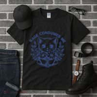 Rage Consumes Me Cat Flower Cute Kitty Cat Meme Funny Gift Tall T-Shirt thumb 3