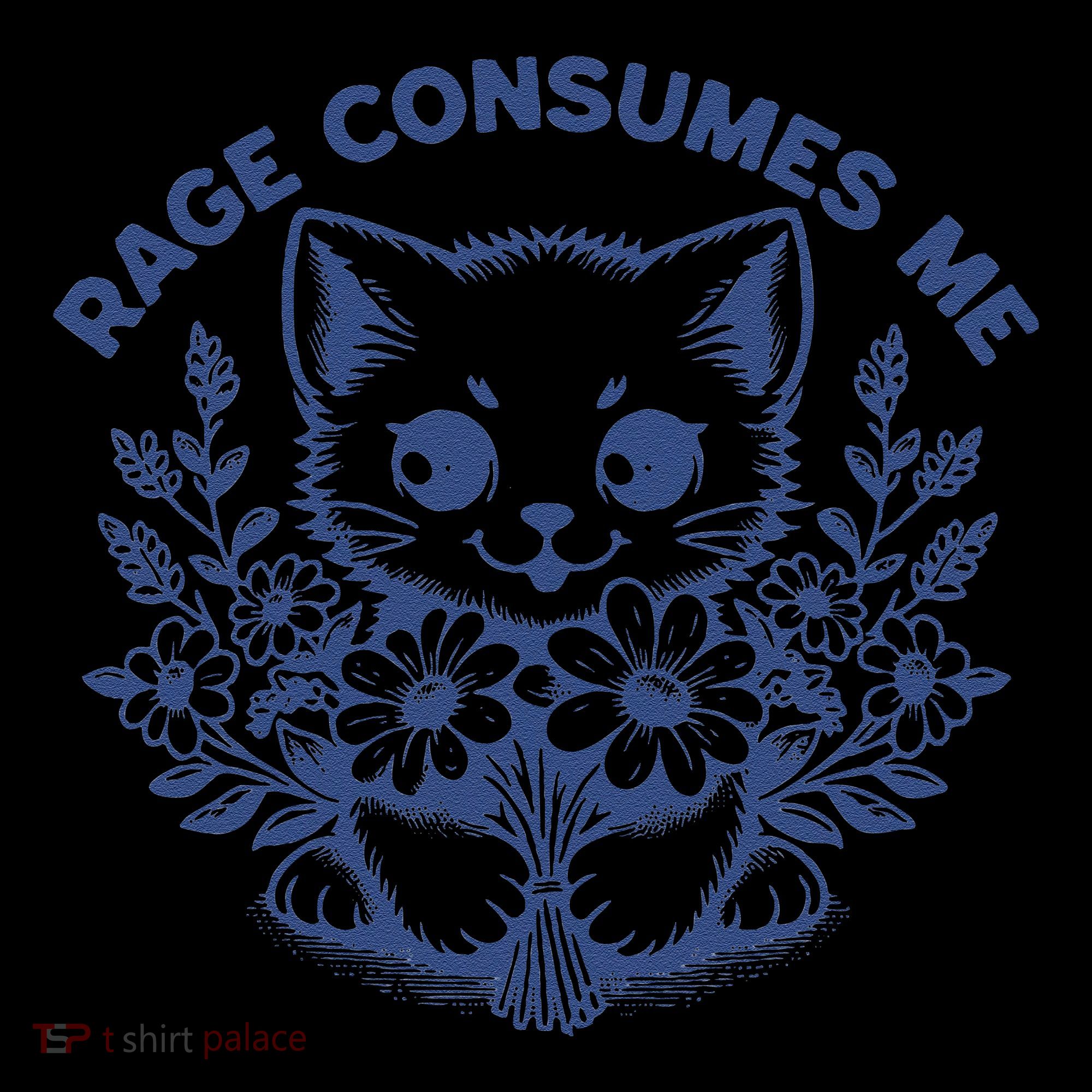 Rage Consumes Me Cat Flower Cute Kitty Cat Meme Funny Gift Coffee Mug