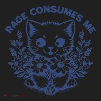 Rage Consumes Me Cat Flower Cute Kitty Cat Meme Funny Gift Beanie thumb 2