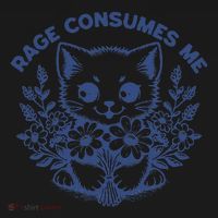 Rage Consumes Me Cat Flower Cute Kitty Cat Meme Funny Gift Women's Hoodie thumb 2