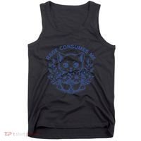 Rage Consumes Me Cat Flower Cute Kitty Cat Meme Funny Gift Tank Top thumb 0