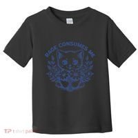 Rage Consumes Me Cat Flower Cute Kitty Cat Meme Funny Gift Toddler T-Shirt thumb 0