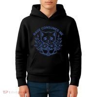Rage Consumes Me Cat Flower Cute Kitty Cat Meme Funny Gift Kids Hoodie thumb 4