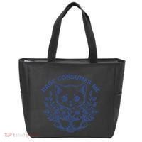 Rage Consumes Me Cat Flower Cute Kitty Cat Meme Funny Gift Tote Bag thumb 0