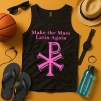 Roman Catholic Make The Mass Latin Again Tank Top thumb 4