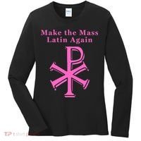 Roman Catholic Make The Mass Latin Again Women's Long Sleeve Shirt thumb 0