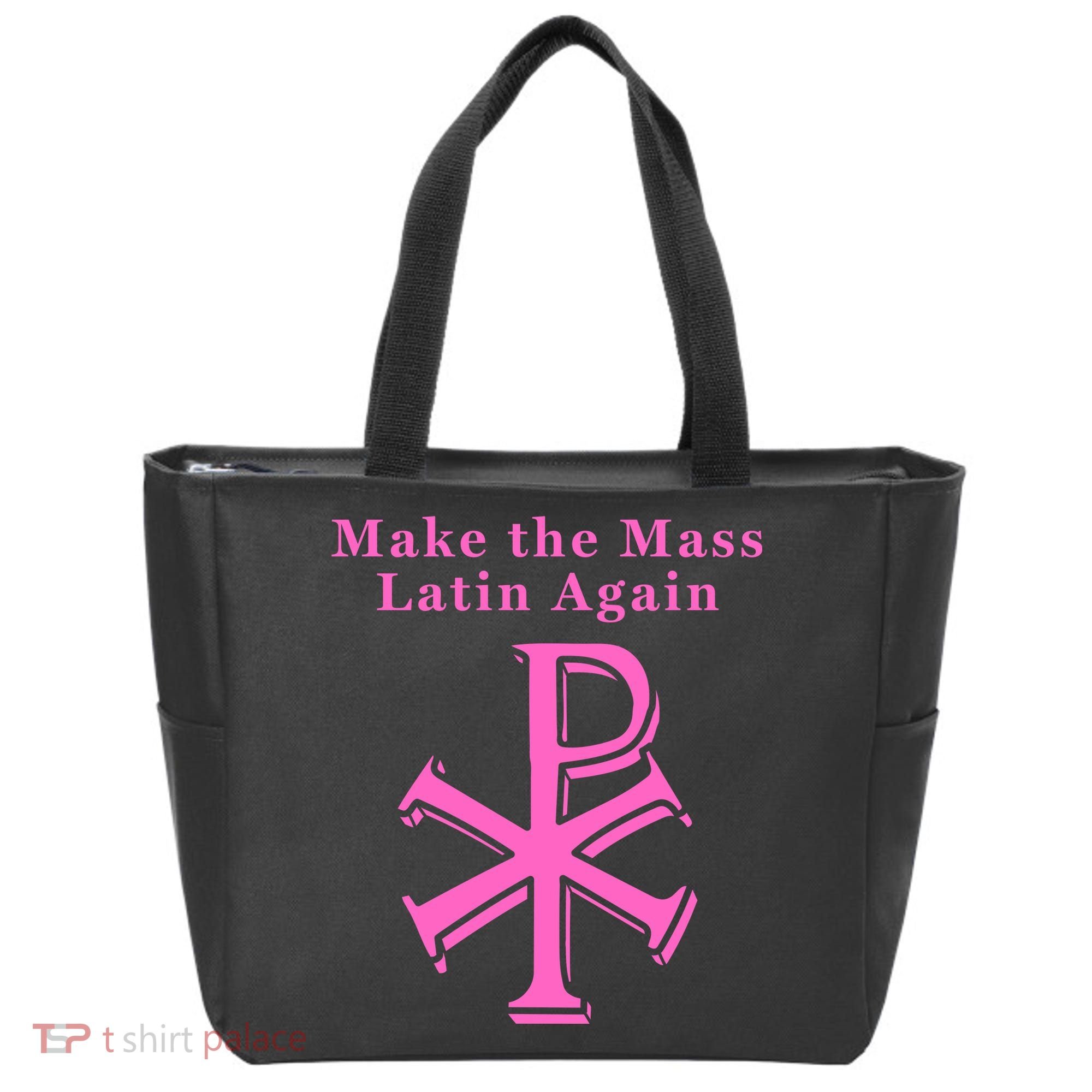 Roman Catholic Make The Mass Latin Again Tote Bag