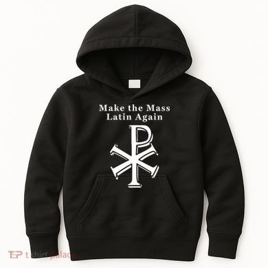 Roman Catholic Make The Mass Latin Again Kids Hoodie
