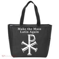 Roman Catholic Make The Mass Latin Again Tote Bag thumb 0