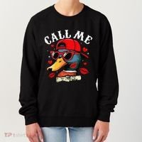 Retro Call Me Valentines Duck Hunting Southern Women's Sweatshirt thumb 0