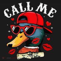 Retro Call Me Valentines Duck Hunting Southern Baby Bodysuit thumb 2