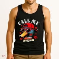 Retro Call Me Valentines Duck Hunting Southern Tank Top thumb 3