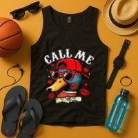 Retro Call Me Valentines Duck Hunting Southern Tank Top thumb 4