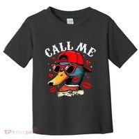 Retro Call Me Valentines Duck Hunting Southern Toddler T-Shirt thumb 0