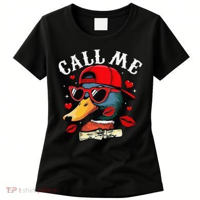 Retro Call Me Valentines Duck Hunting Southern Women's T-Shirt
