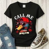 Retro Call Me Valentines Duck Hunting Southern Women's T-Shirt thumb 3