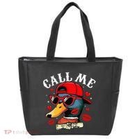 Retro Call Me Valentines Duck Hunting Southern Tote Bag thumb 0