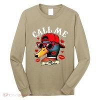 Retro Call Me Valentines Duck Hunting Southern Long Sleeve Shirt thumb 0