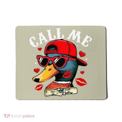 Retro Call Me Valentines Duck Hunting Southern Mousepad