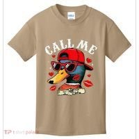 Retro Call Me Valentines Duck Hunting Southern Kids T-Shirt thumb 0