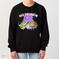 Rage Consumes Me Meme Oddly Specific Memes Funny Memes Frog Women's Sweatshirt thumb 0