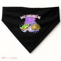Rage Consumes Me Meme Oddly Specific Memes Funny Memes Frog USA-Made Doggie Bandana thumb 0