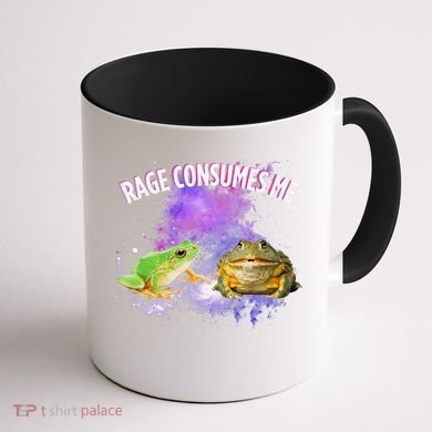 Rage Consumes Me Meme Oddly Specific Memes Funny Memes Frog Coffee Mug back