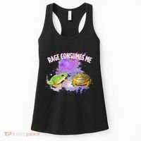 Rage Consumes Me Meme Oddly Specific Memes Funny Memes Frog Women's Tank Top thumb 0