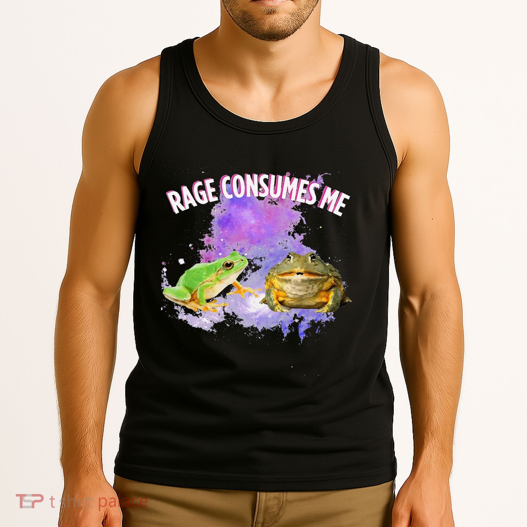 Rage Consumes Me Meme Oddly Specific Memes Funny Memes Frog Tank Top