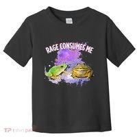Rage Consumes Me Meme Oddly Specific Memes Funny Memes Frog Toddler T-Shirt thumb 0