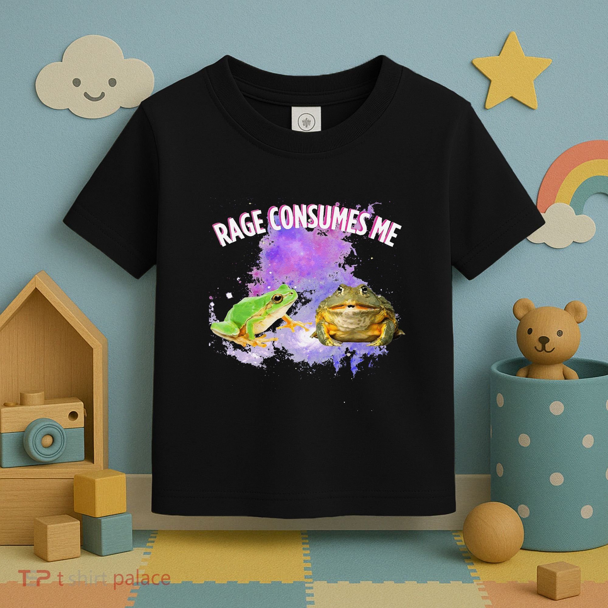 Rage Consumes Me Meme Oddly Specific Memes Funny Memes Frog Toddler T-Shirt