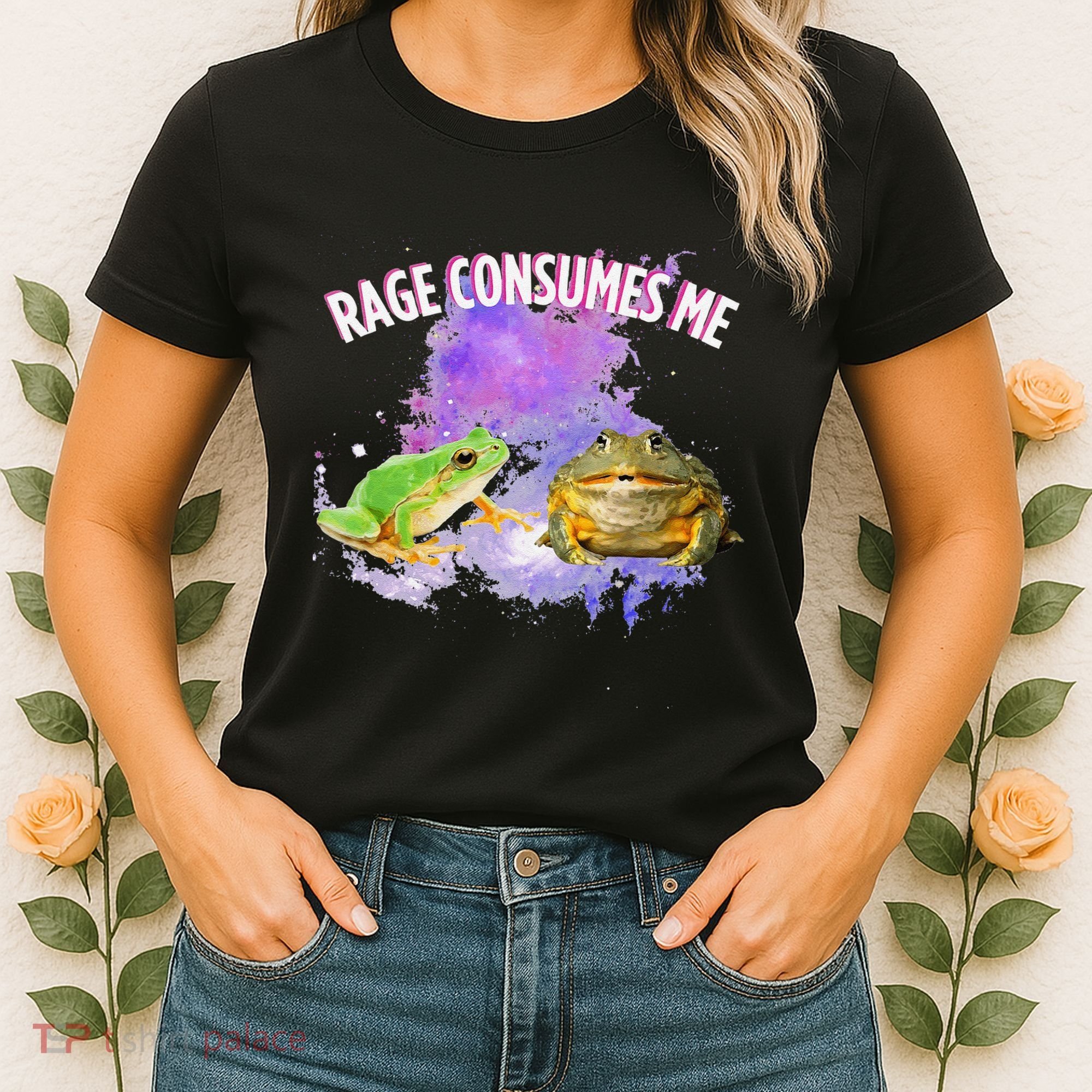 Rage Consumes Me Meme Oddly Specific Memes Funny Memes Frog Women's T-Shirt