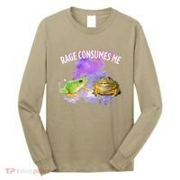Rage Consumes Me Meme Oddly Specific Memes Funny Memes Frog Long Sleeve Shirt thumb 0