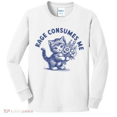 Rage Consumes Me Kids Long Sleeve Shirt