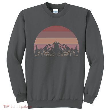 Retro Camping Mountain Hike Hobby Sport Hiker Gift Hiking  Sweatshirt