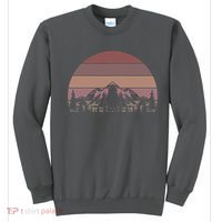 Retro Camping Mountain Hike Hobby Sport Hiker Gift Hiking  Sweatshirt thumb 0