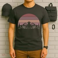 Retro Camping Mountain Hike Hobby Sport Hiker Gift Hiking  T-Shirt thumb 6