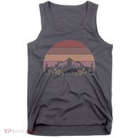 Retro Camping Mountain Hike Hobby Sport Hiker Gift Hiking  Tank Top thumb 0