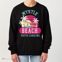 Retro Cool Myrtle Beach Sc Beaches Gift Women's Sweatshirt thumb 0