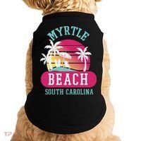 Retro Cool Myrtle Beach Sc Beaches Gift Doggie Tank thumb 0