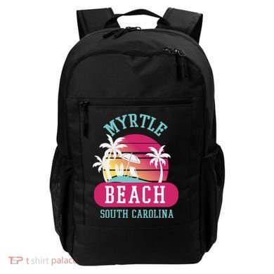 Retro Cool Myrtle Beach Sc Beaches Gift Backpack